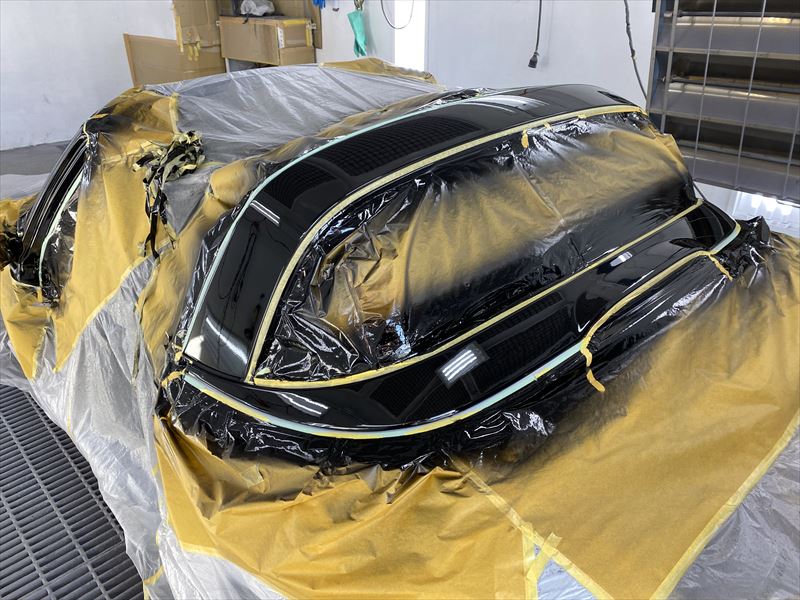 ピラーとルーフ後方